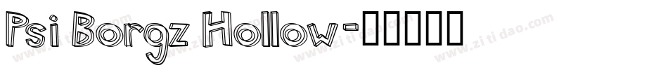Psi Borgz Hollow字体转换